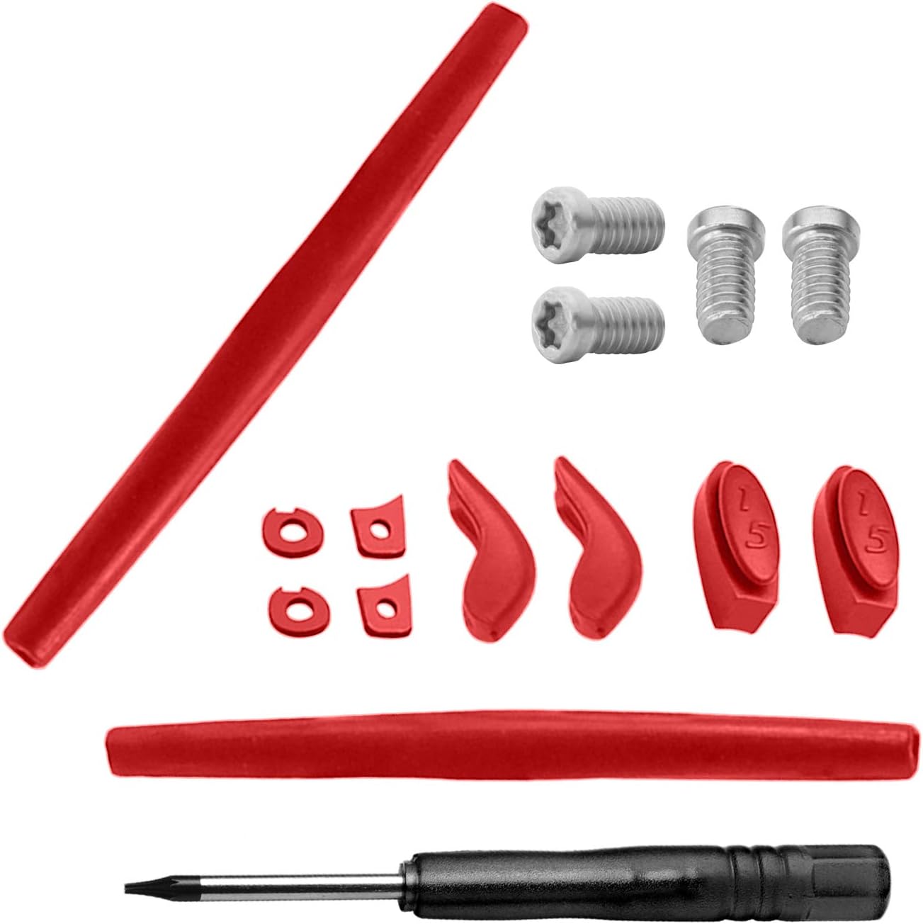 LenzReborn Replacement Earsocks Nosepieces Rubber Kits & T6 screwdriver & T6 Screws for Oakley Juliet Sunglass - More Options