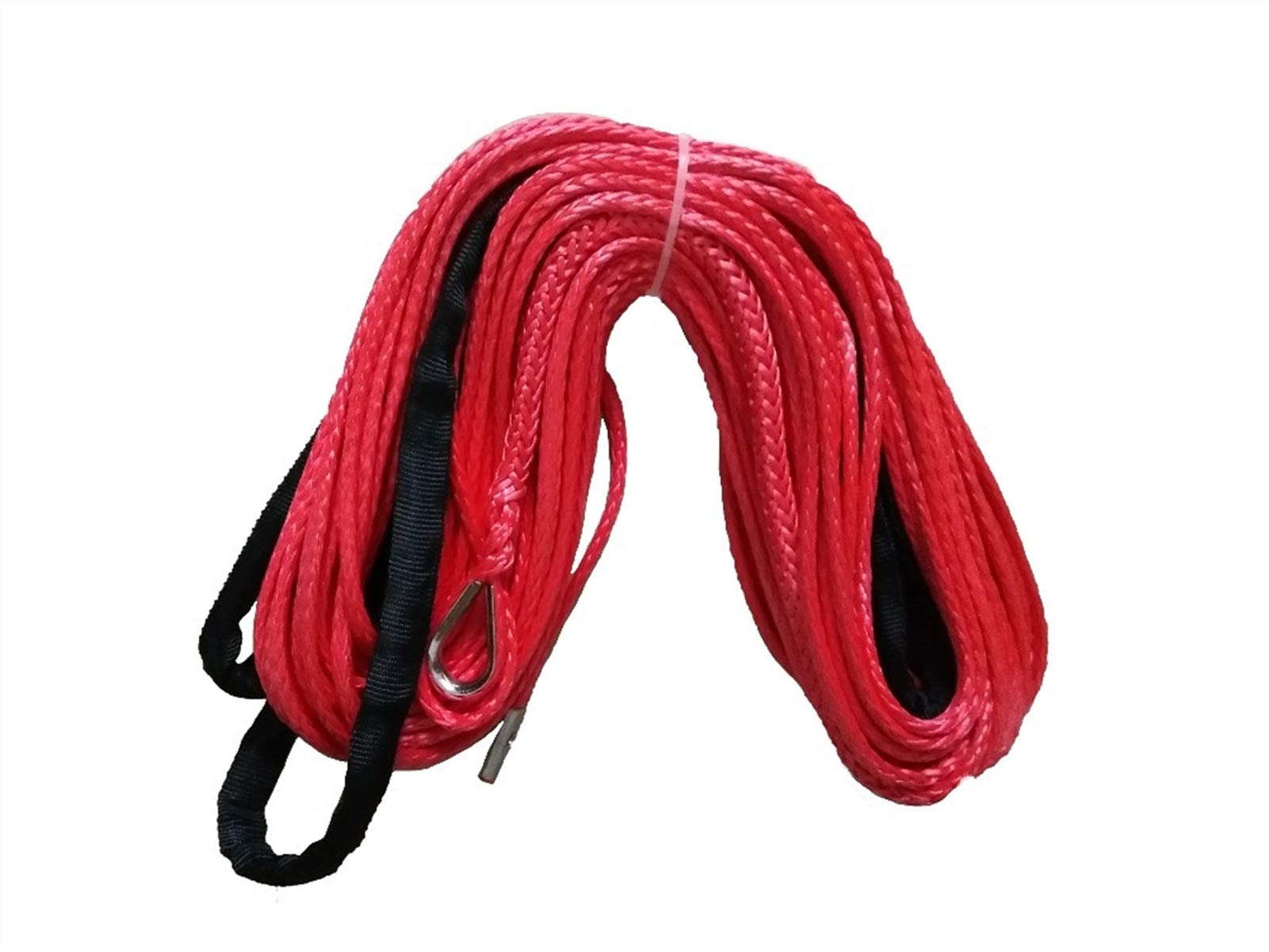 Winch Rope, 8mm X 30m Rope Synthetic Winch Line for Offroad Kevlar Plasma Winch Rope(Oranje)