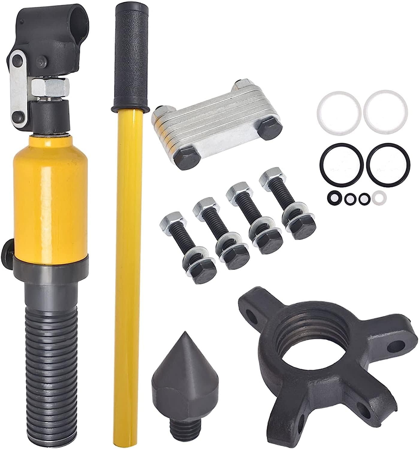 5T Hydraulic Gear Puller 3 Jaw Puller Set Hydraulic Bearing Puller 3 in 1 Pump Tube Puller
