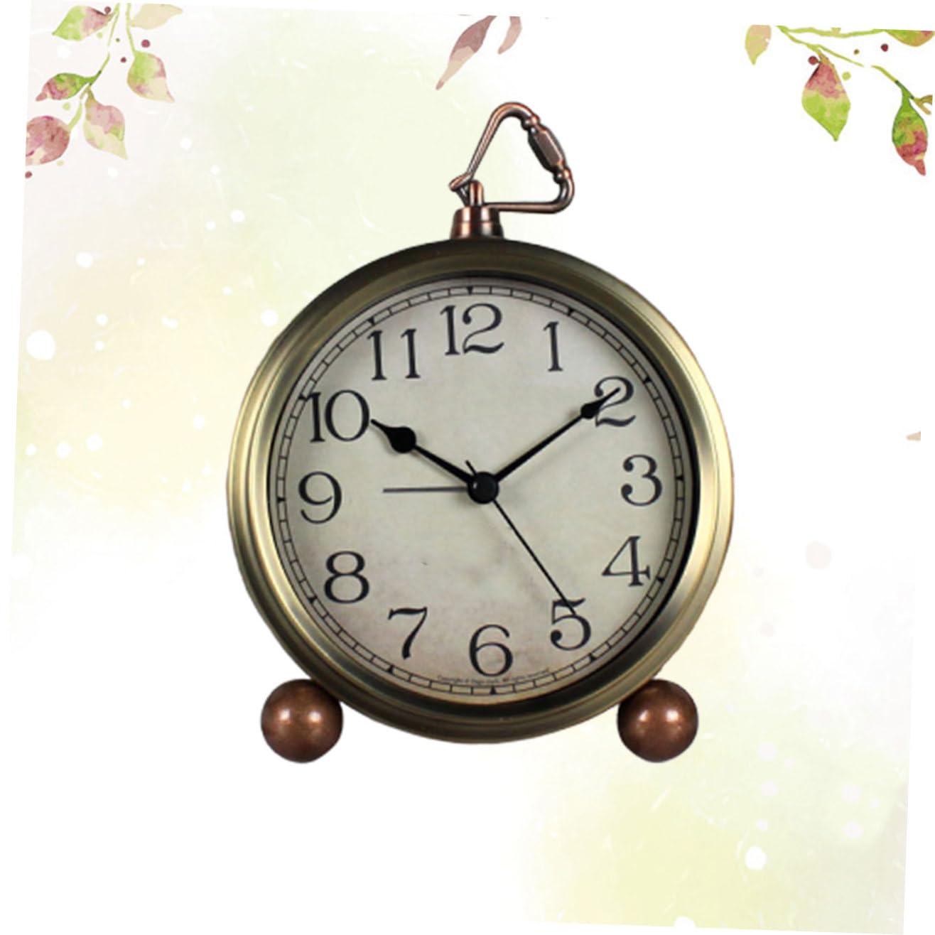 Sosoport Vintage Tischwecker im Amerikanischen Stil mit Alarm, Leise