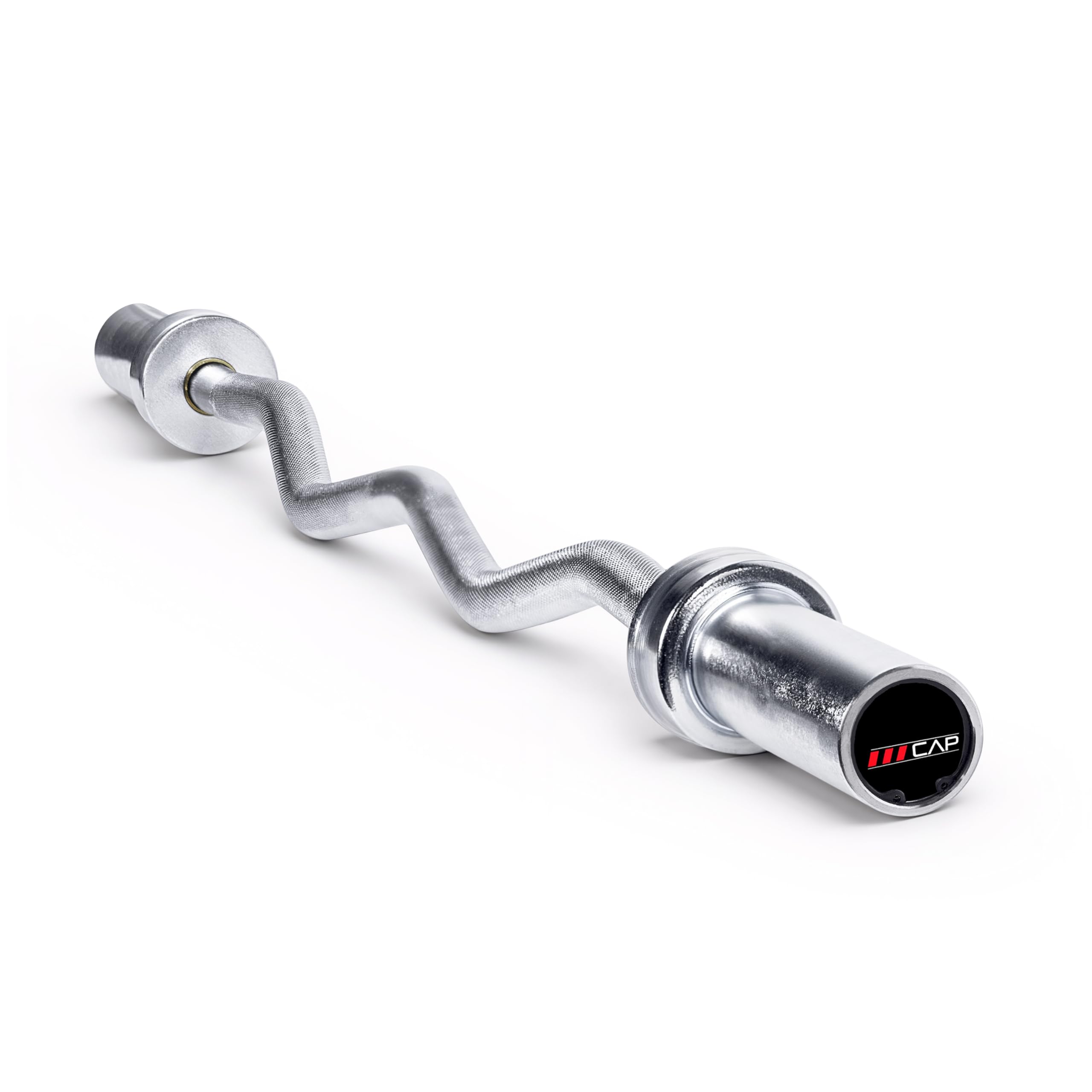CAP 47" Olympic EZ Curl Bar | Heavy Duty Solid Steel, 200 lb Capacity
