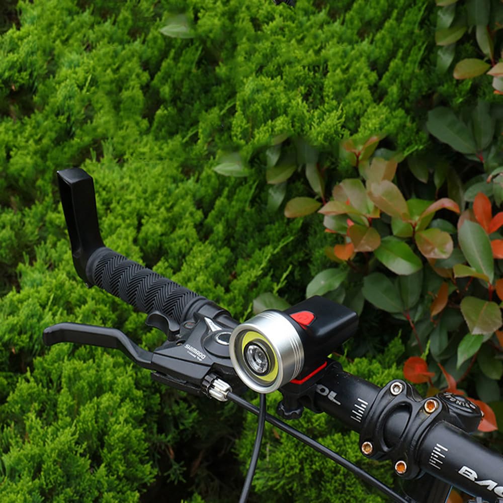 Luci per Bicicletta da Esterno con Ricarica USB, fari COB ad Alta visibilità, Luce di Avvertimento per la Sicurezza Durante la Guida Notturna in Mountain Bike.