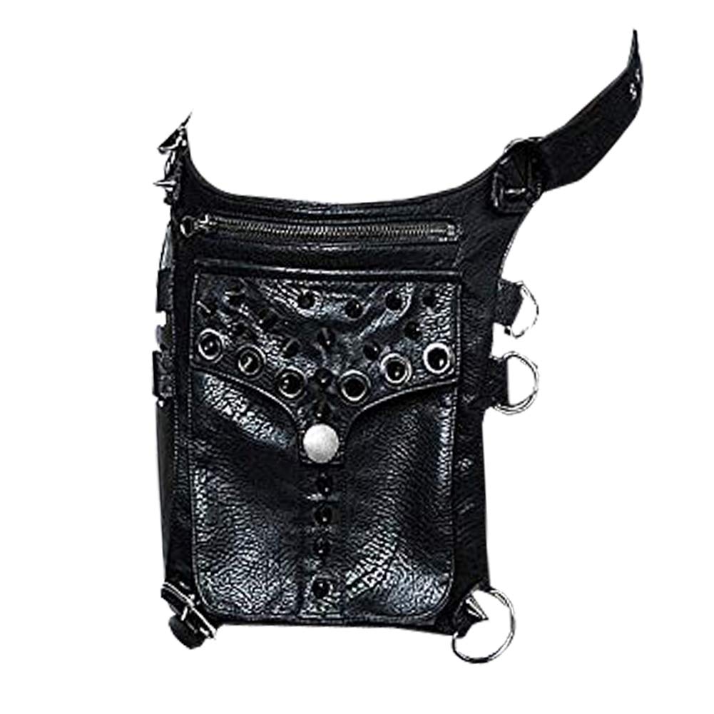 Gear Duke Vintage Gothic Retro Shoulder Waist Bags Steampunk Goth PU Leather Leg Thigh Holster Bags Purse Leg Bag