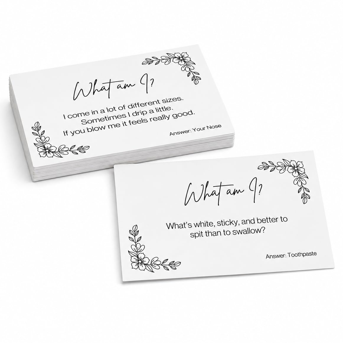 Hartscraft What Am I? Cheeky Guessing Game | Hen Party Game | Funny Adult Party Game | Girls Night Game | 20 Riddle Cards