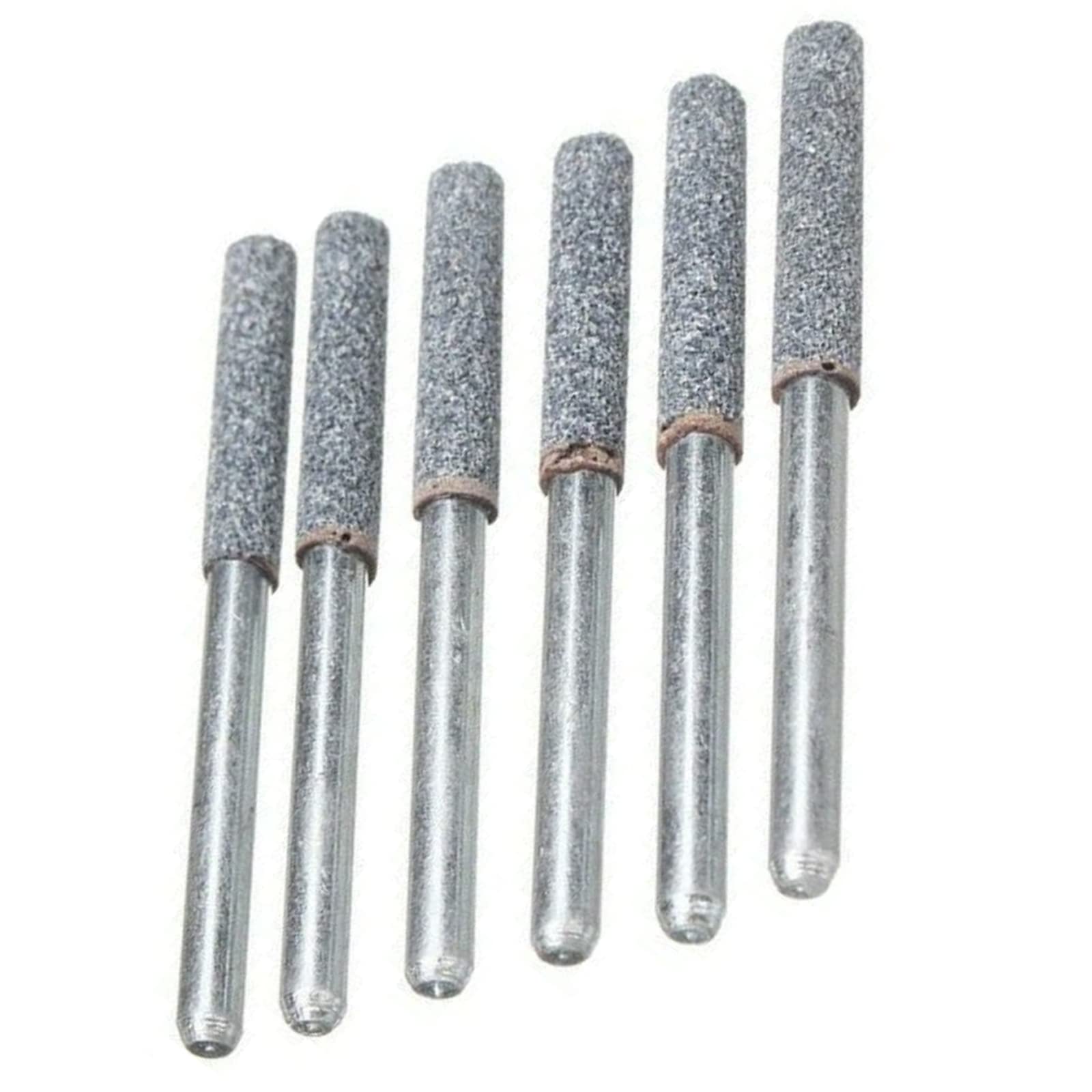 NATEFEMIN 6Pcs 20mm Length 4mm Diamond Grinding Stone Tools Kit 12 Volt Chainsaw Chain Sharpener Accessories Part
