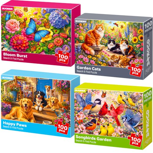 Image of Large Piece Puzzles for Dementia Seniors - 100 Piece Puzzles for Adults