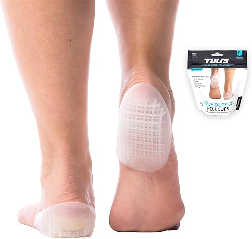 Tuli de Heavy Duty Gel talón tazas, 10217BT, Transparente, 1, 1