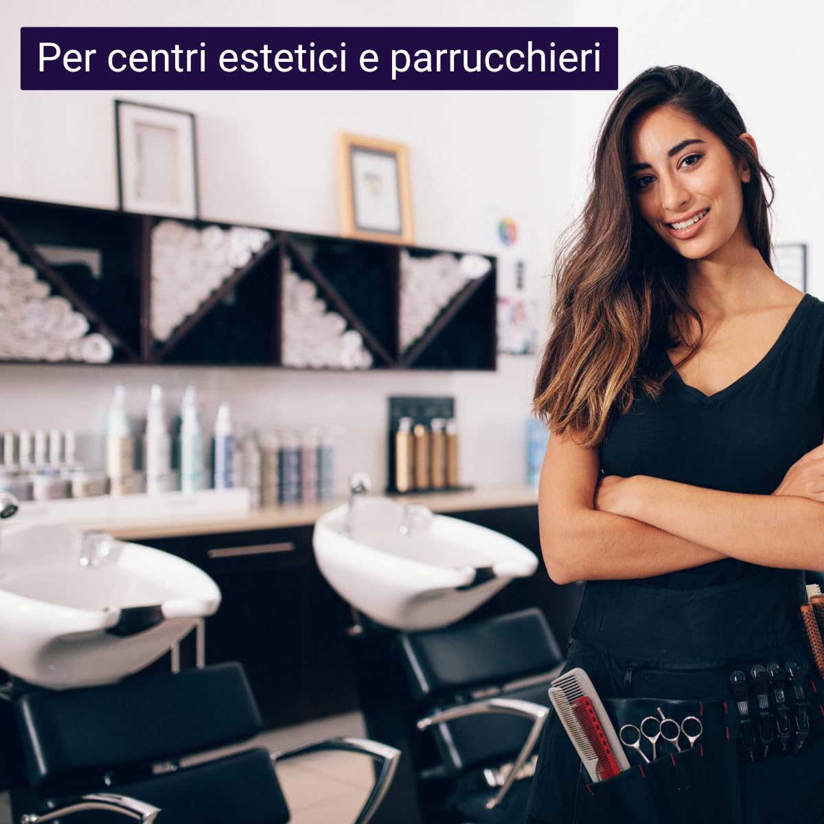 PIP BioSan Beauty Hair Igienizzante Antibatterico per Strumenti, No Risciacquo, Concentrato 2 FL.LT.1 pari a 60 LT
