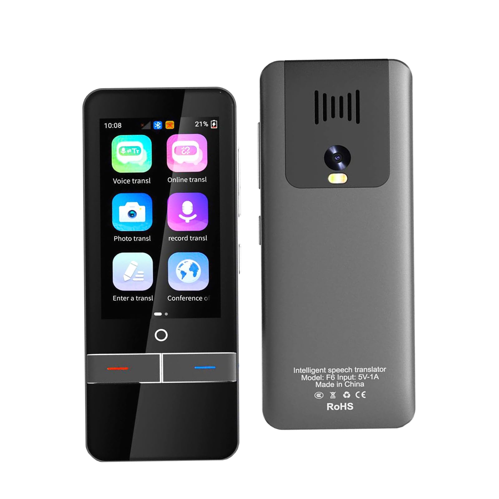 KASTWAVEUpgraded Instant Two-Way Language Translator Device, Offline Language Translator, High Accuracy Smart Voice Translator, Support 139 Languages Translation for Travel/Business/Study