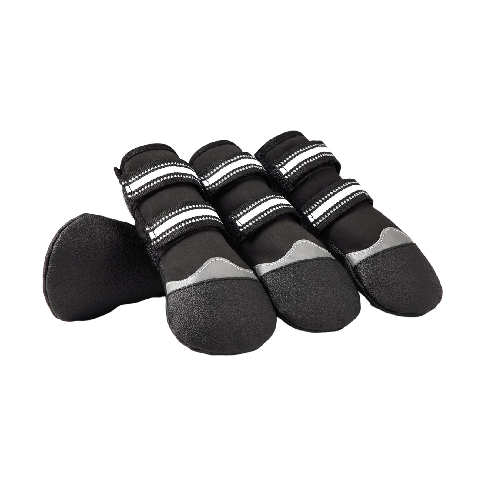 MICFENY 4Pcs Dog Shoes Feet Covers Protective Dogs Shoes Booties with Adjustable Dogs Feet Covers Paws Socks