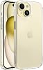 SuperMatt Series Backless Rigid Matte Polycarbonate Edges Compatible with Minesque iPhone 15 Premium Clear Case Cover with Tpu Silicone Metal Key Classic, 15