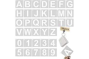 Durable and Reusable 4 Inch Letter and Number Stencil Set: Your Go-To...