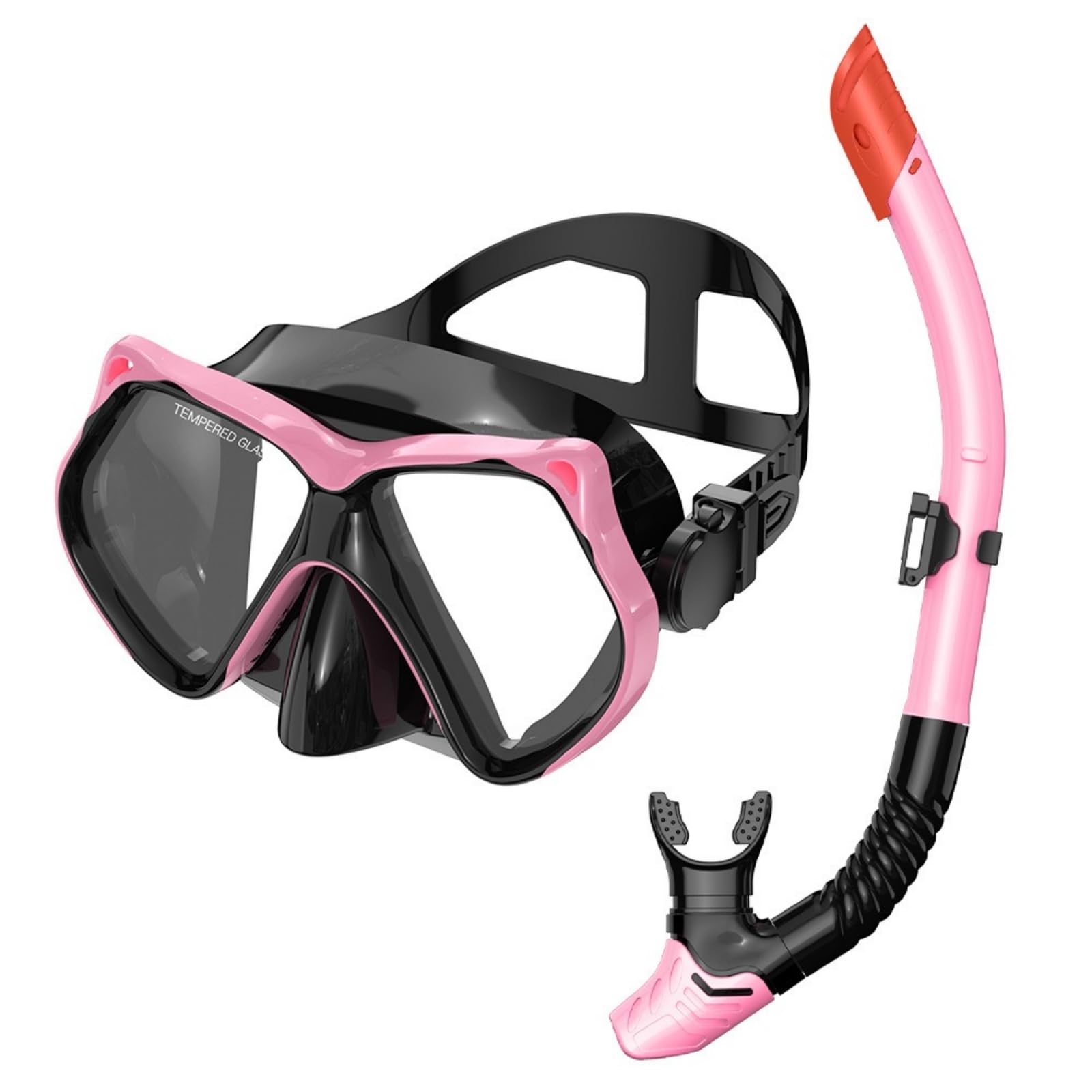 Juego de esnórquel para adultos, con gafas de buceo y tubo seco, unisex para adultos