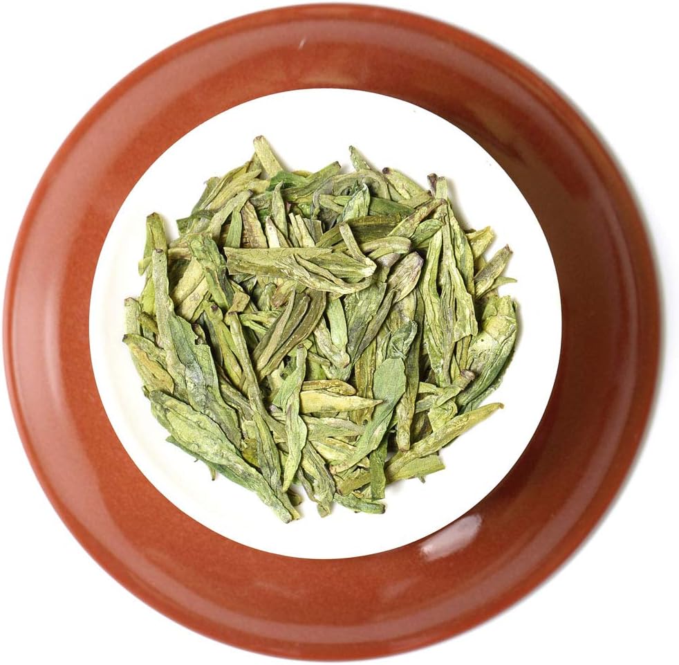 GOARTEA2Pcs 250g / Total 17.6oz Supreme Spring Anji Bai Cha Long Jing White Dragon Well Loose Leaf Chinese GREEN TEA