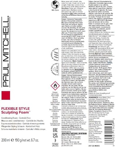 Paul Mitchell 0009531114392 Sculpting Foam, Conditions + Controls Frizz, For All Hair Types thumb #6