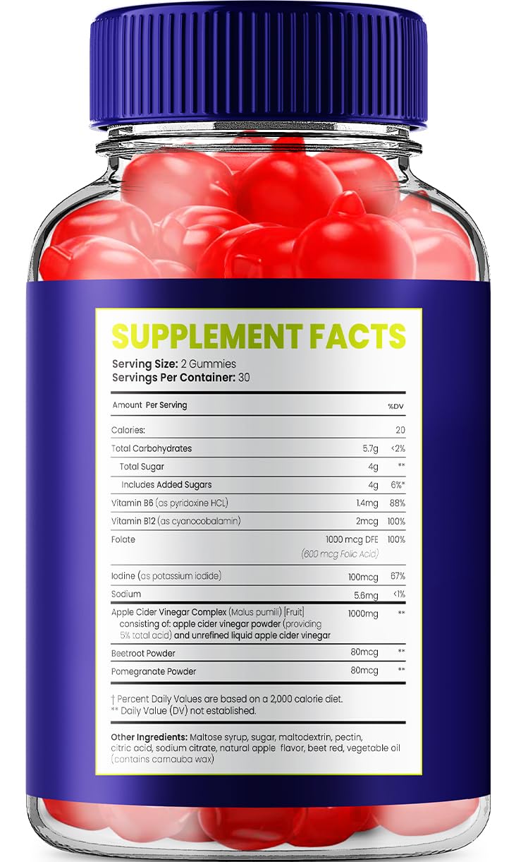 Smart Slim Keto ACV Gummies Advanced - Smart Slim ACV Gummies Reviews, Smart Slim Keto Gummies for Weight Management B12 SmartSlim 1000mg Formula (1 Pack - 60 Gummies)