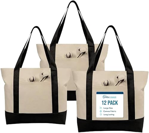 Vista 8 de Simpli-Magic Stylish Canvas Tote Bag