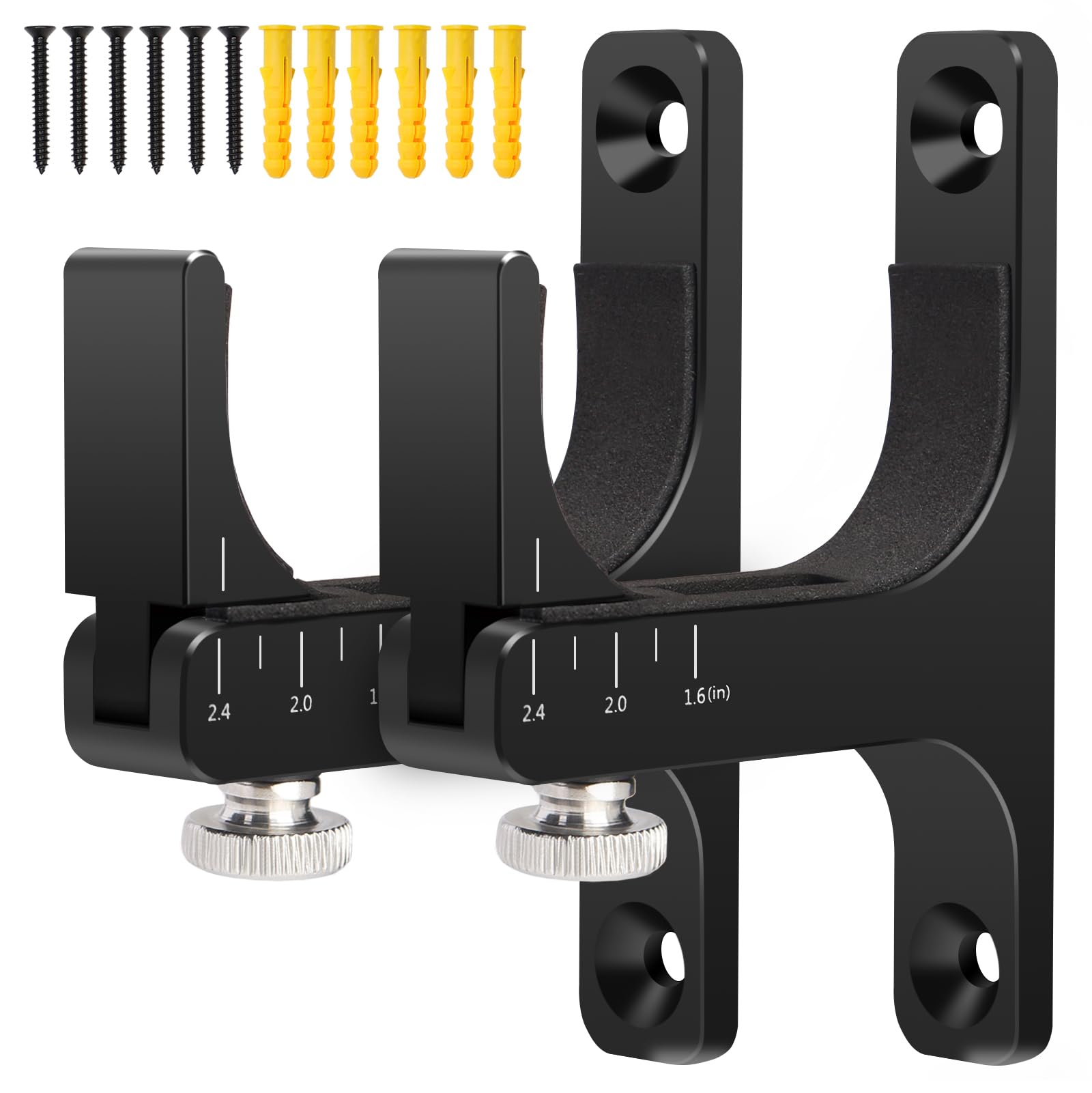 Gun Rack for Wall Display – Aluminum Alloy Hook, Heavy Duty Gun Hangers for Wall Mounting, Ideal for Rifles, Shotguns, and Archery Bow, Gun Accessories for Gun Enthusiasts