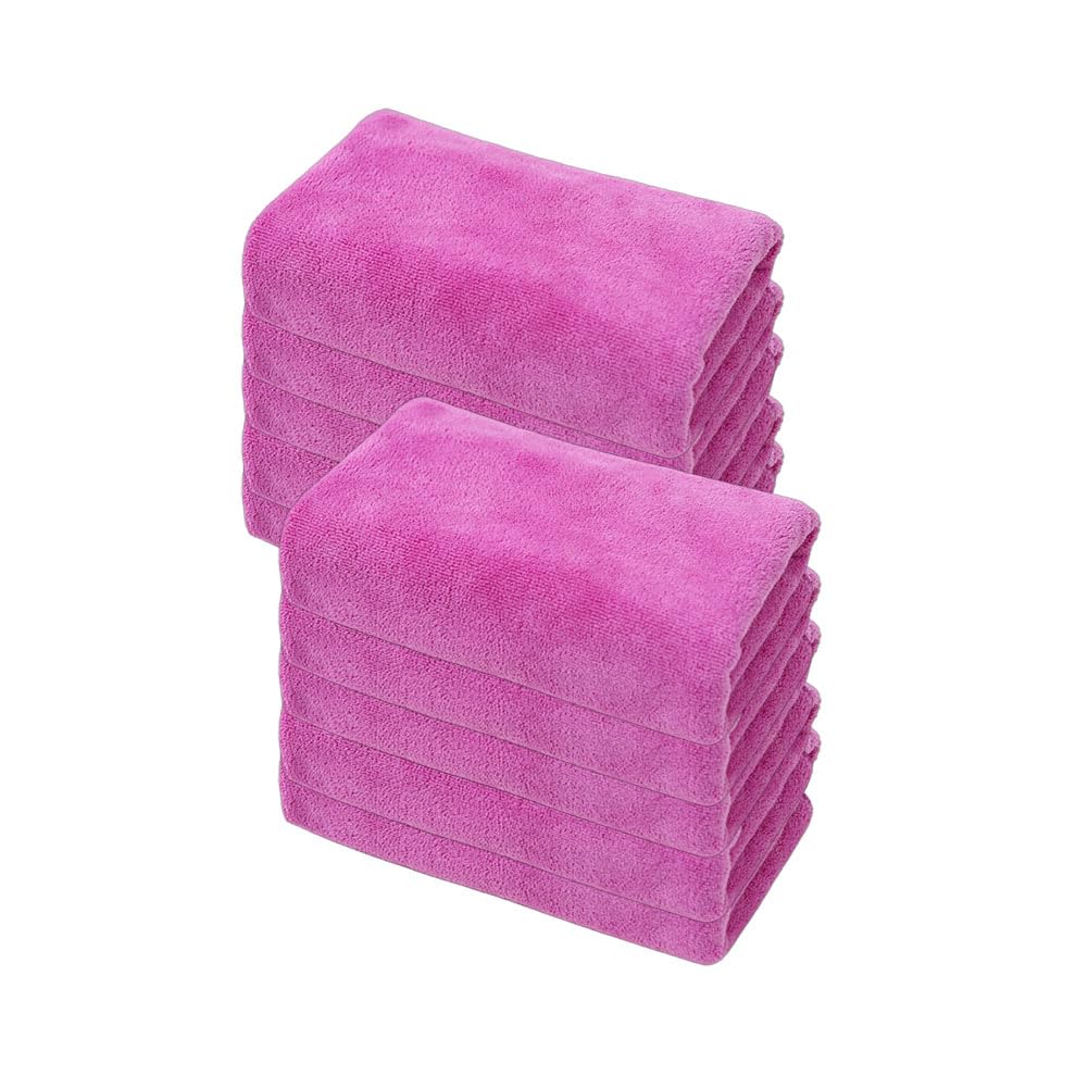 Microfasertuch 10 Stück Reinigungstuch Weiches Tuch Allzwecktücher Auto Poliertuch Saugfähiges Putztücher Wipes Lappen Fusselfrei Trockentuch für Küche Haus Motorrad Boot 30 * 60cm【300g/㎡】