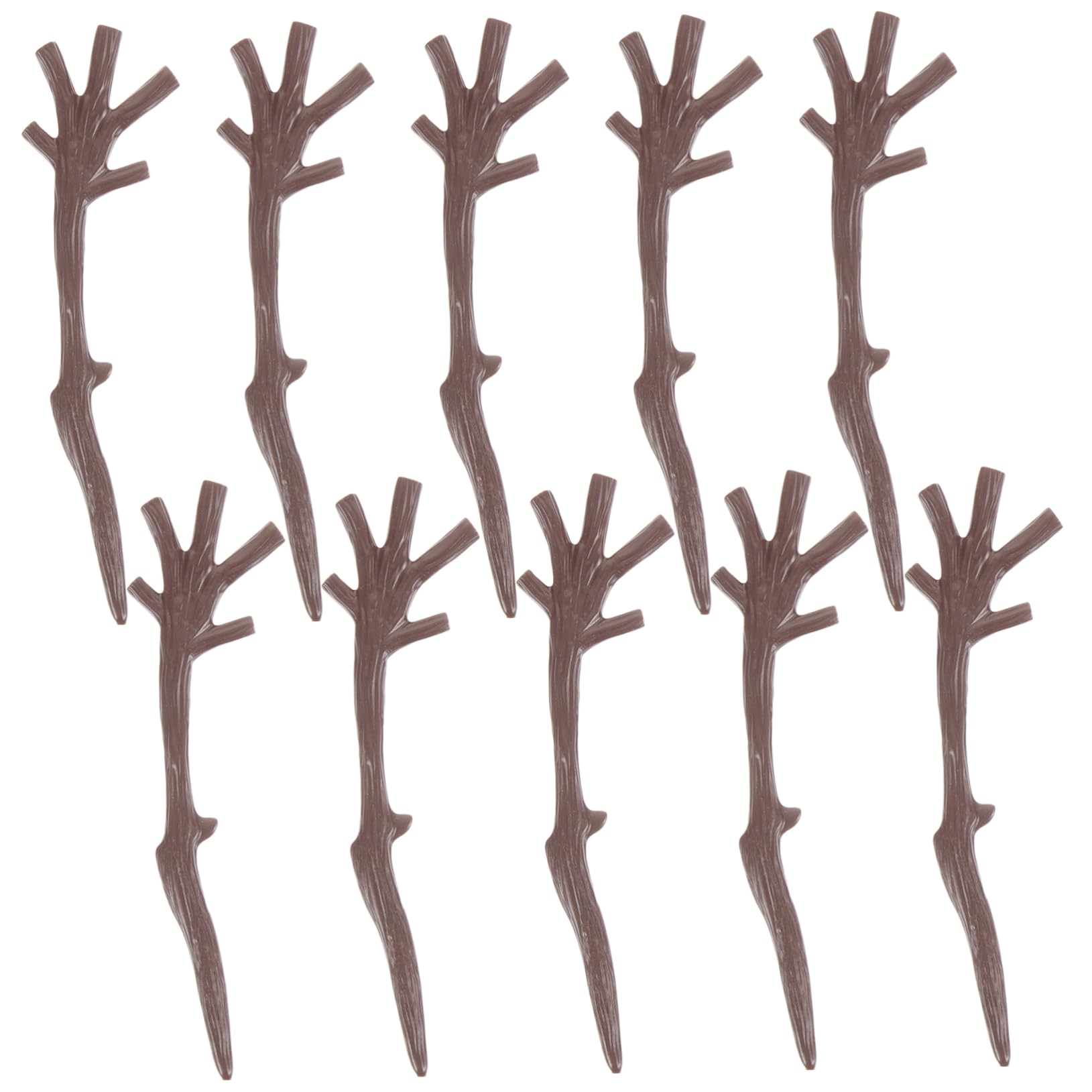 HOOTNEE 100pcs Snowman Hand Decor Plastic Dried Tree Branches for Christmas Crafts Lightweight Twigs for Decorations Embellishments for Holiday Projects
