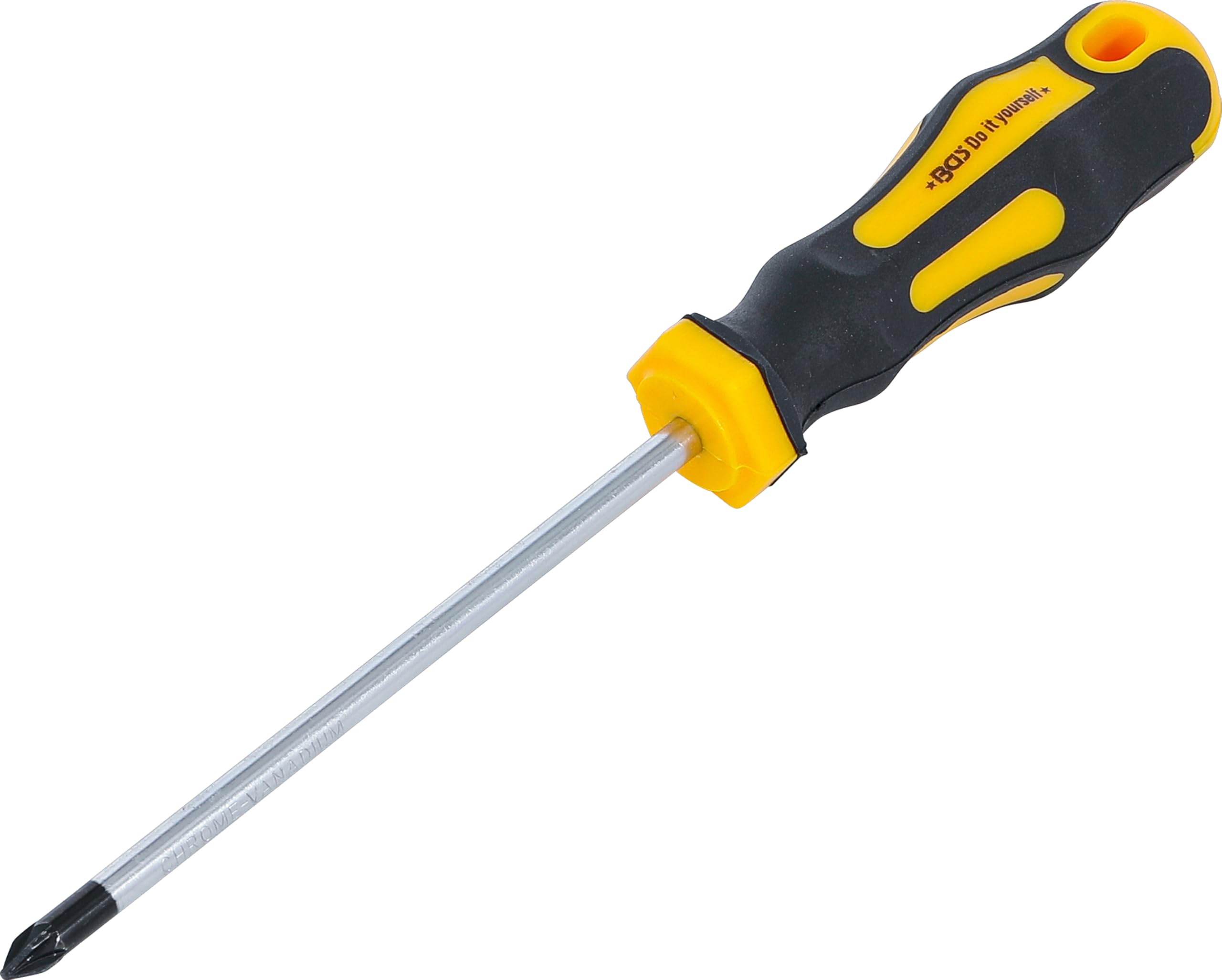 Bgs Do It Yourself Silver/Yellow/Black Bgs Diy 7946-Pz2 | Screwdriver | Cross Slot Pz2 | Blade Length 125 Mm