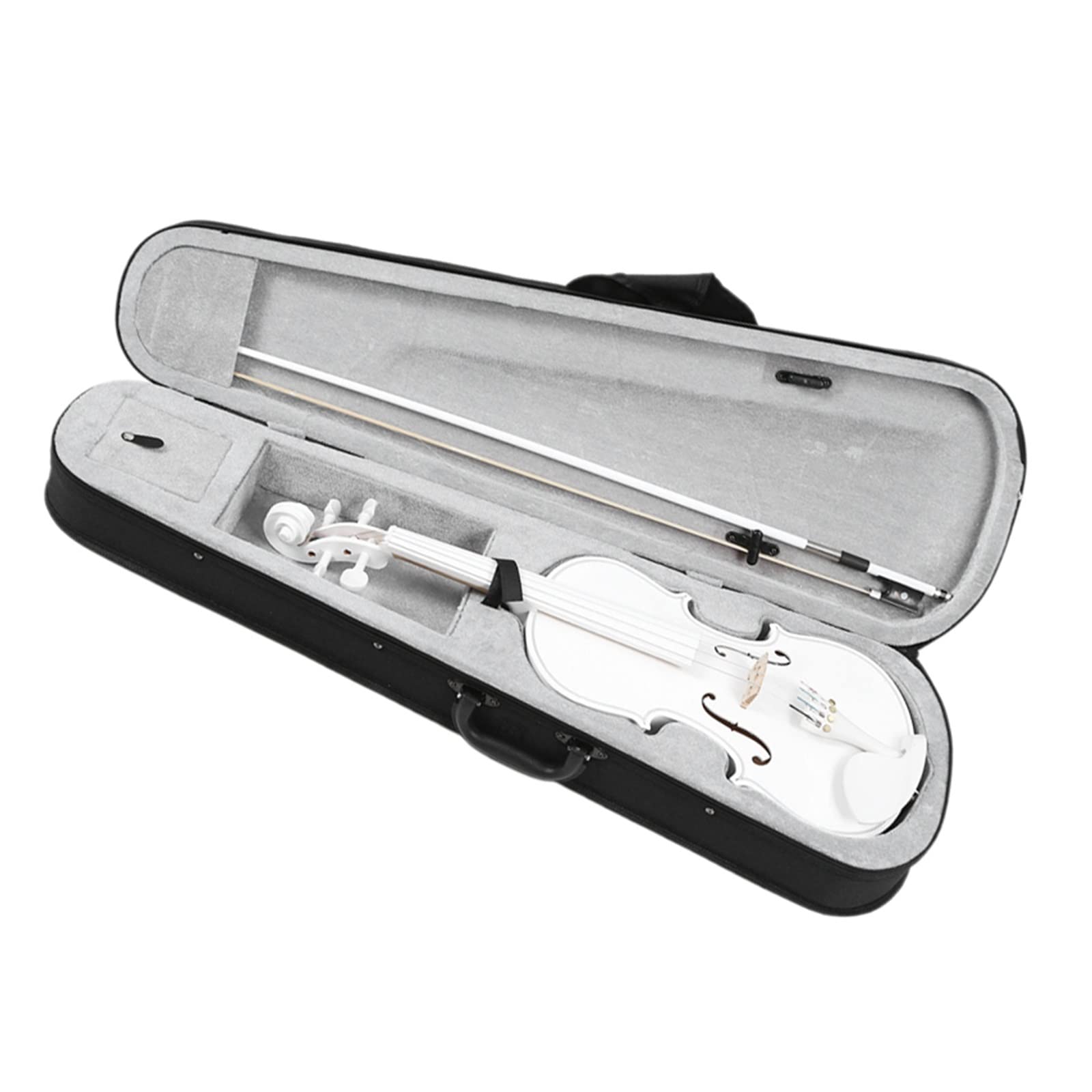 Violino per Studenti 4/4 Strumento Musicale per Violino A Grandezza Naturale Set Violino Bianco per Principianti per Bambini Violini per Studenti