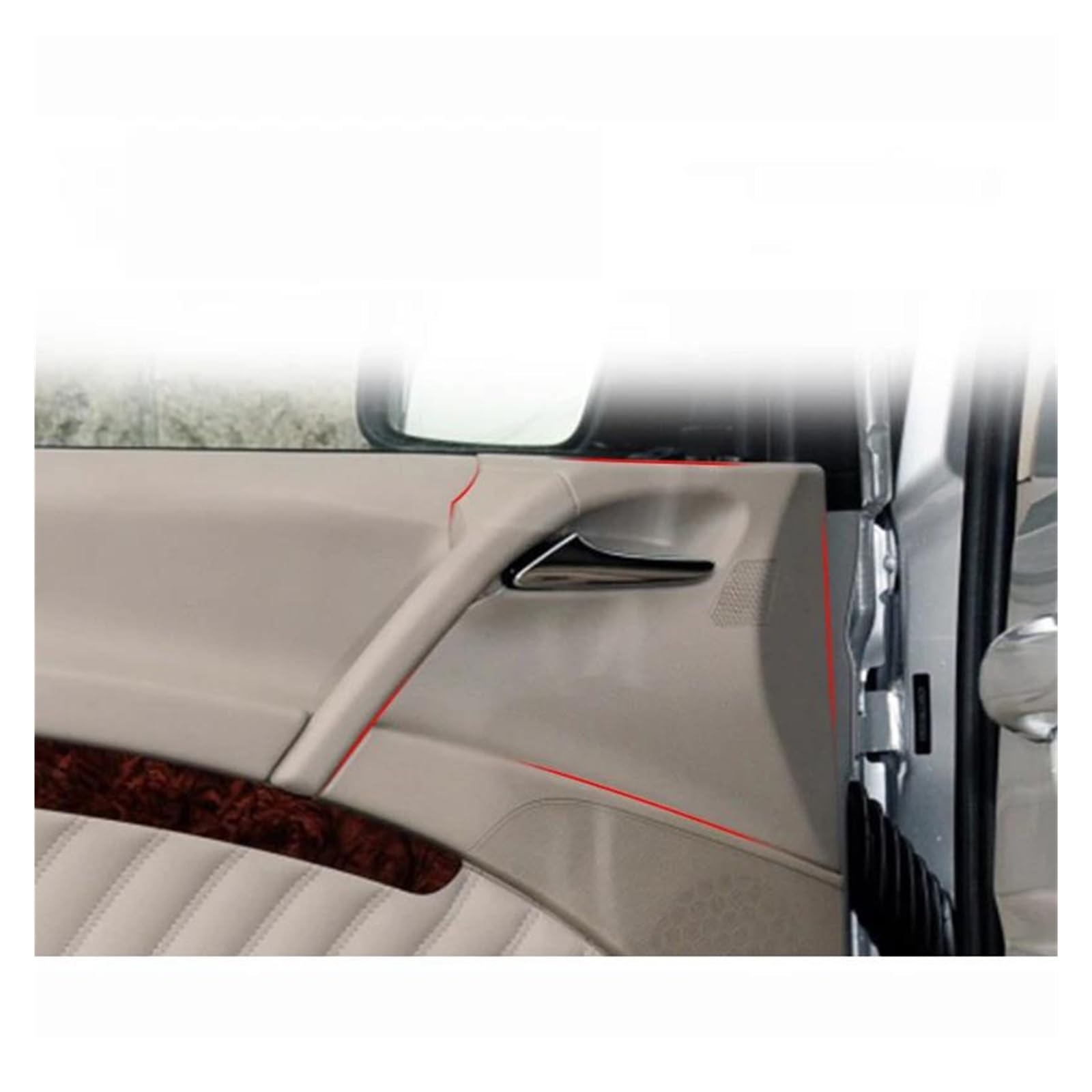 Deur Hendel Voor Voor W639 Voor W636 Voor Viano Voor Vito Links Rechts Beige Auto Binnenhandgreep Binnendeur Panel Pull Trim Cover 6397270071 Deur Hendel Decoratie(Highmatch left beige