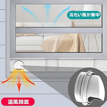 窓用エアコン ホワイト 排気ダクト付き Amazon.co.jp: 窓用ダクトパネル エアコン排気ホース 窓用