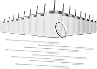 Vista 28 de Vaso de vino de 12 onzas con tapa con pajita, vaso de vino de acero inoxidable de doble pared con aislamiento al vacío, tazas de viaje sin tallo