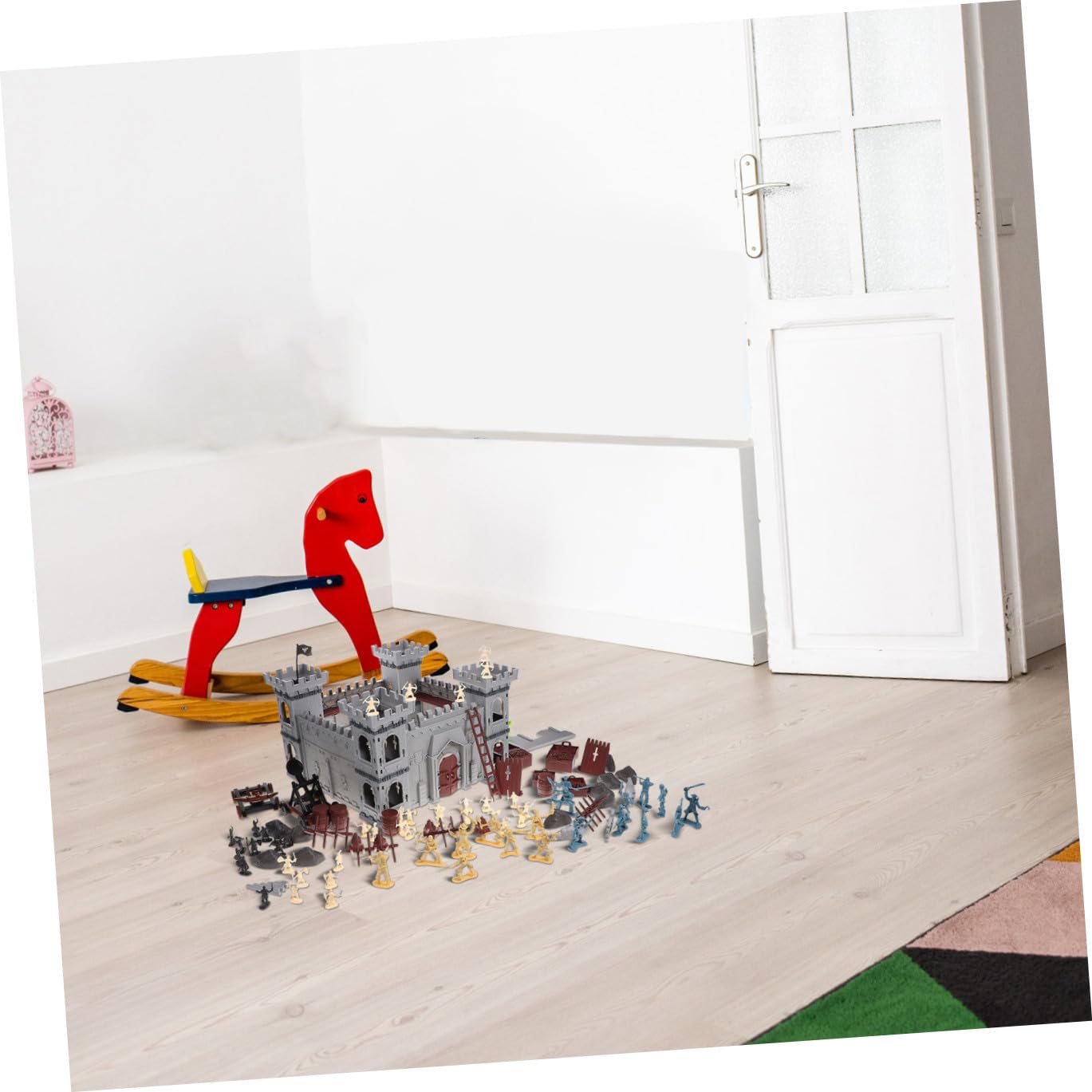 TOYANDONA Set Castello da Assemblare in Plastica, Stile Pirata | Accessori Inclusi, 310 Pezzi Totali, per Gioco e Uso Educativo, Adatto a Ragazzi e Ragazze