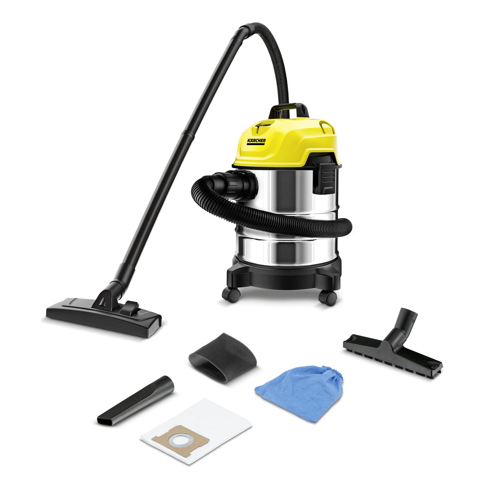 TechdKarchar Multi-purpose Vacuum cleaner WD1S CLASSIC 18L, Stainless steel material - 1500 W