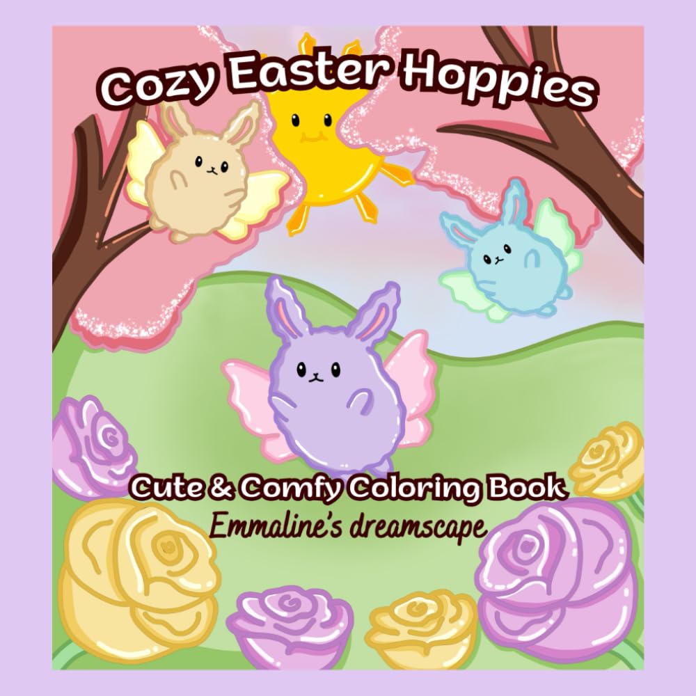 Cozy Easter Hoppies: Cute & Comfy Coloring Book