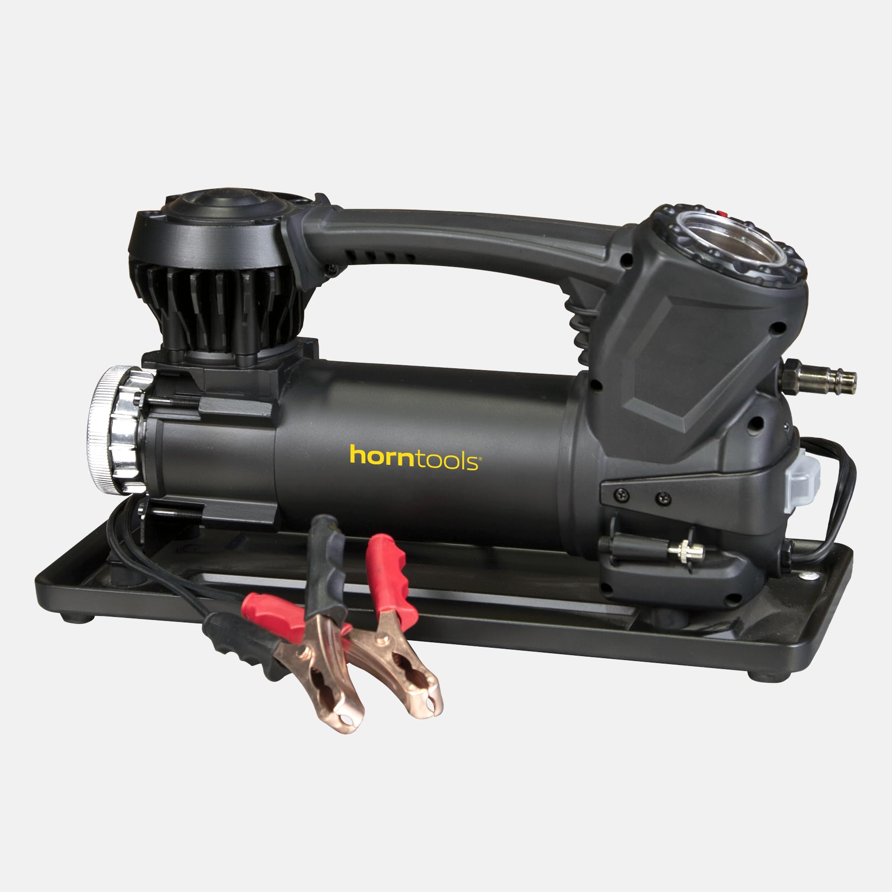Horntools Kompressor Terreno Profi Serie, 8 Bar, inkl. 7,5 m Luftschlauch starker Mobilkompressor für Auto, Offroad, Freizeit (24, Volt)