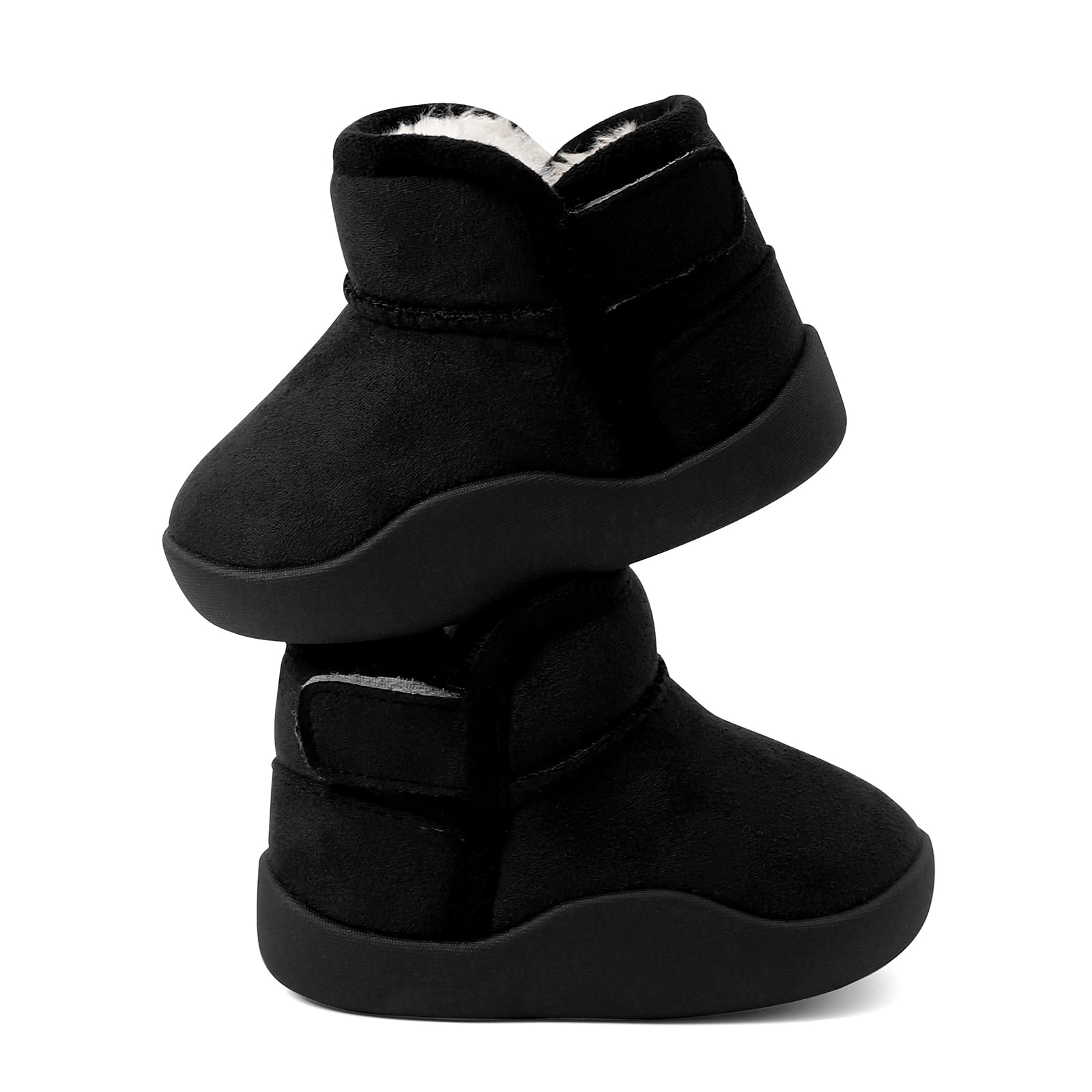 1-5 Année Hiver Bottines Bebe Garçon Fille Peluche Chaude Fourrées Chaussures Pour Tout-petit Enfant