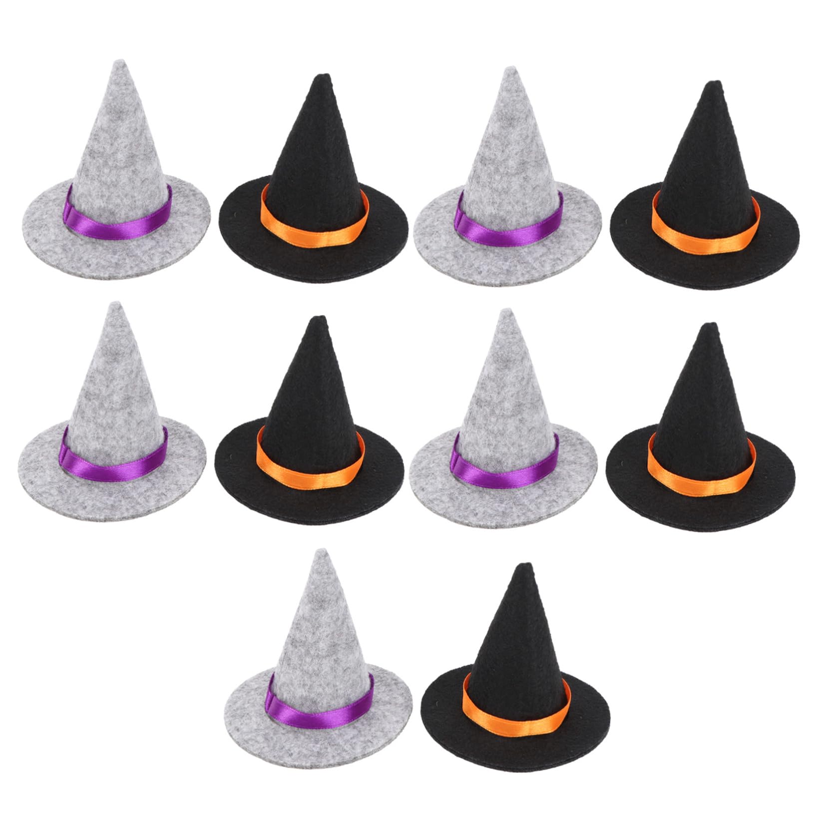 PRETYZOOM Halloween Wine Bottle Covers Mini Witch Hats Witch Costume Accessory Wine Bottle Topper Cap for Bar Home Halloween Christmas Table Decor