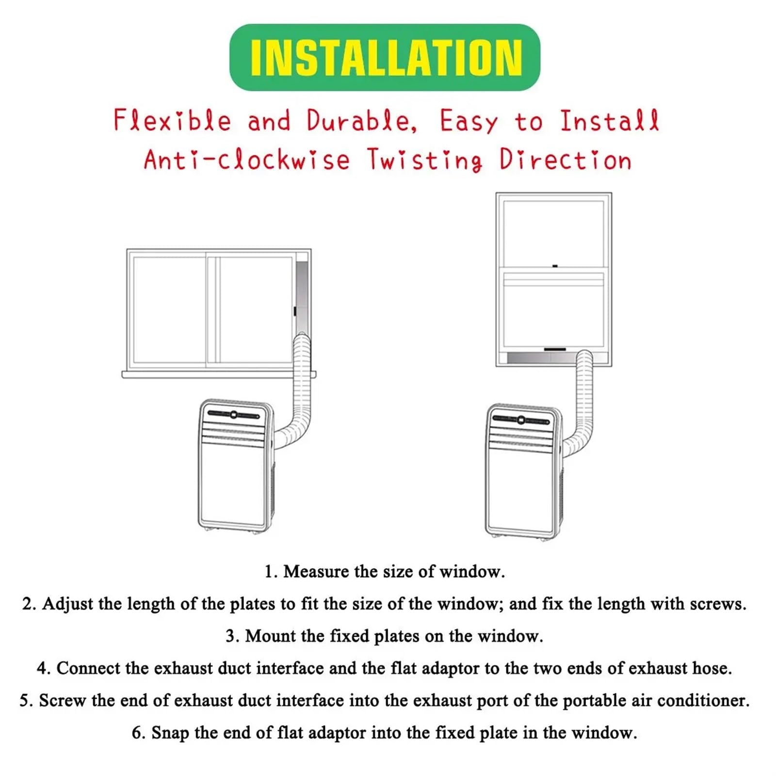 Manguera de Escape Universal for Aire Acondicionado: Tubo de ventilación de 13/15 cm de diámetro for Aires acondicionados portátiles Tubo Reemplazo Climatización(15x300cm PP)