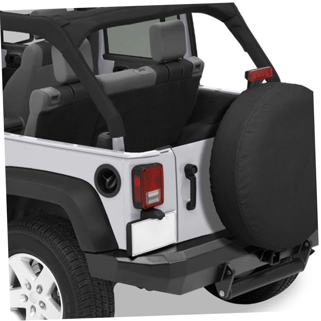 2 Fundas para Neumáticos de Repuesto de PVC Negro, Fácil Instalación, para Coche y Remolque, Accesorio para Vehículo