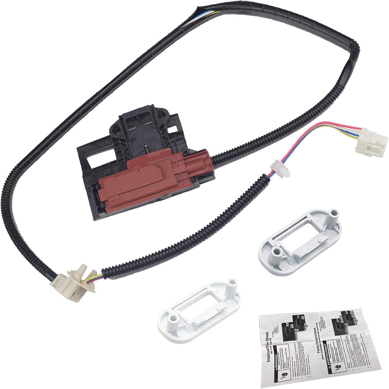 Upgraded W10404050 Washer Lid Lock Latch Switch Assembly - Fit for Whirlpool Ken-more Washer Replaces AP5263307 PS3497627 W10238287 W10404050VP W10744659 by Sikawai
