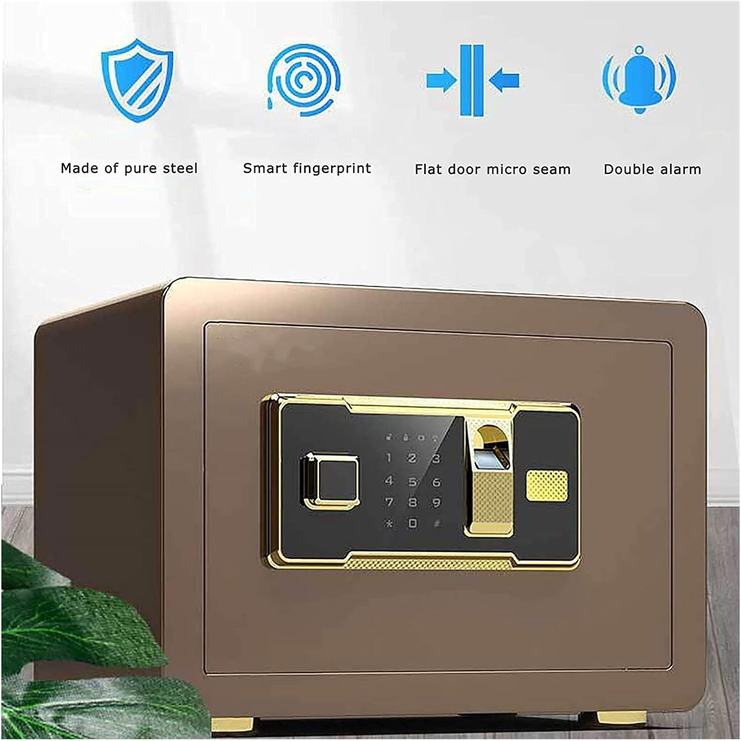 Safe and Lock Box Money Box Digital Keypad Safe Box Steel Alloy Drop Safe Keypad Lock Perfect for Home Office Hotel Business Use Storage