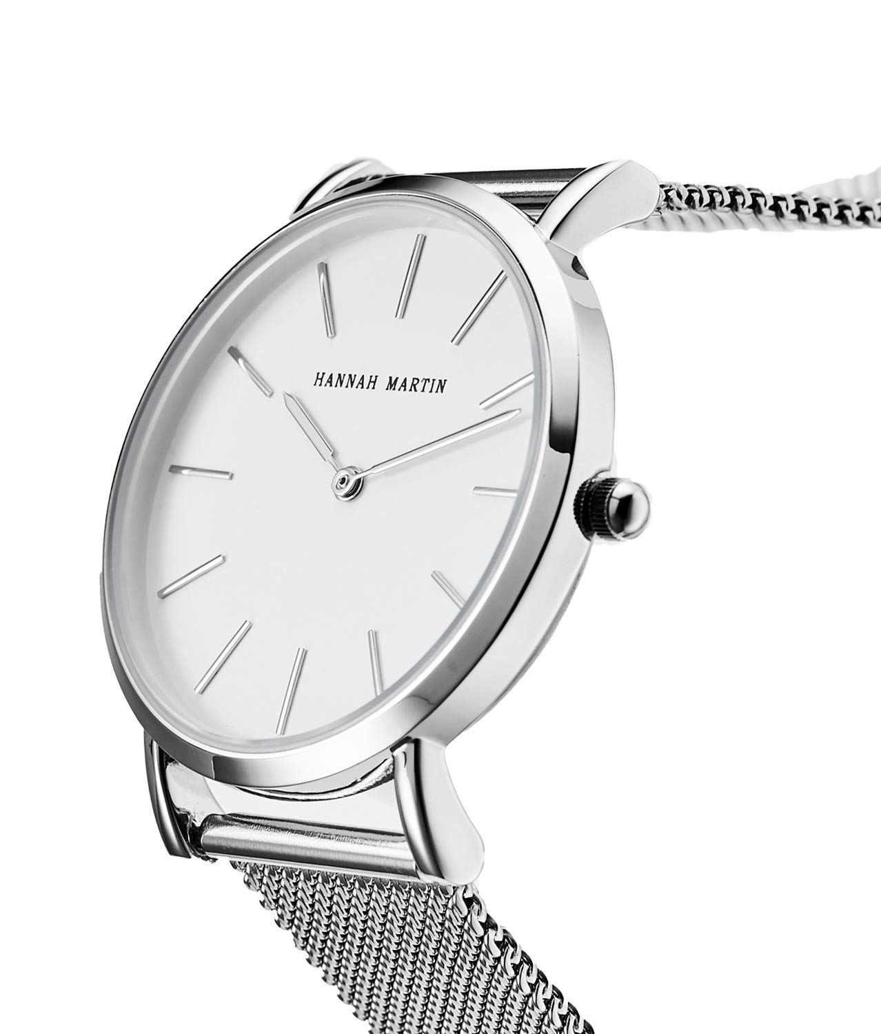 HANNAH MARTIN Orologio da Polso Donna Ultra Sottile Quarzo Acciaio Inossidabile