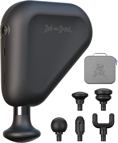 BOB AND BRAD Air 2 Mini pistola de masaje de 0.472 in de amplitud con batería de 4800 mAh, pistola de masaje muscular portátil de percusión de