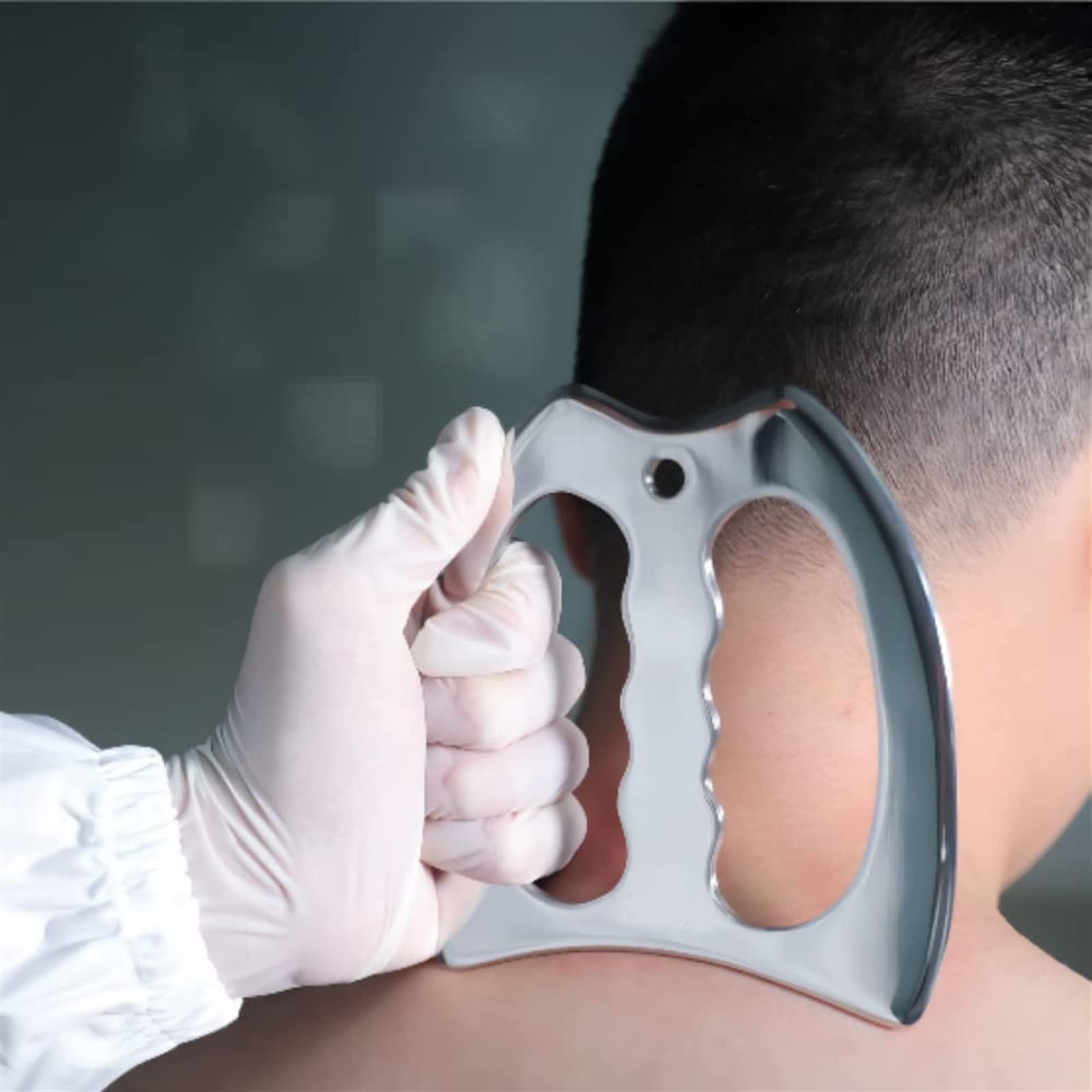 BAWHO Herramienta de Masaje Gua Sha Profesional, Herramientas de Masaje de raspado Gua Sha de Acero Inoxidable, Gran Herramienta de movilización de Tejido Suave, 1 Uds. (Color : Style 10)