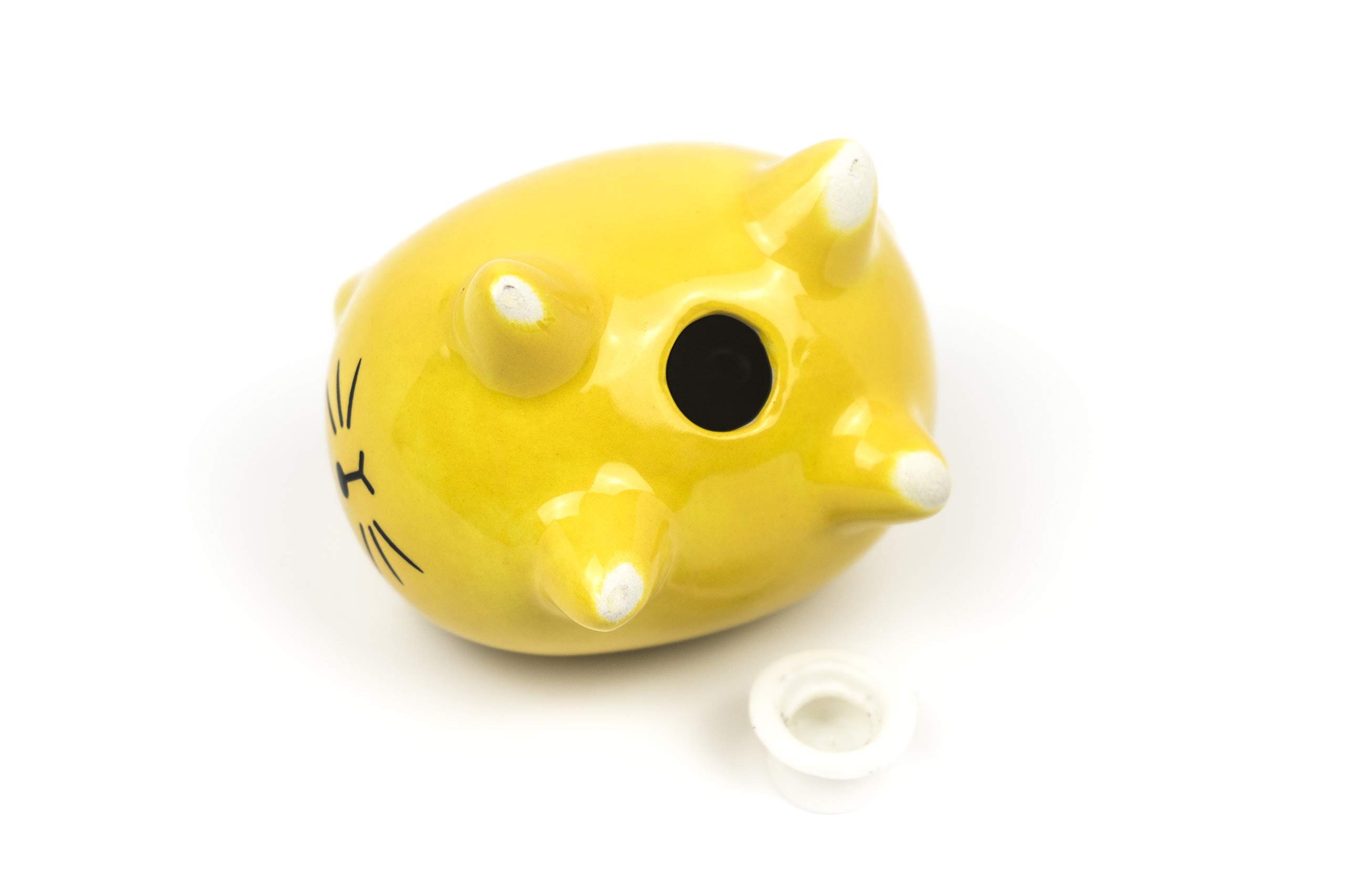 KitchenCraft Ceramic Dog and Cat-Shaped Novelty Salt and Pepper Shakers - Yellow/Beige (2-Piece Set), Mixed - Image 4