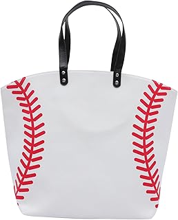 Beisebol 1 Peça Bolsa De Lona Sacola De Lona Bolsa Feminina Sacola De Lona Bolsa De Mão De Viagem Para Mulheres Bolsa De Ombro De Beisebol Bolsa De Ombro Único Para Mulheres