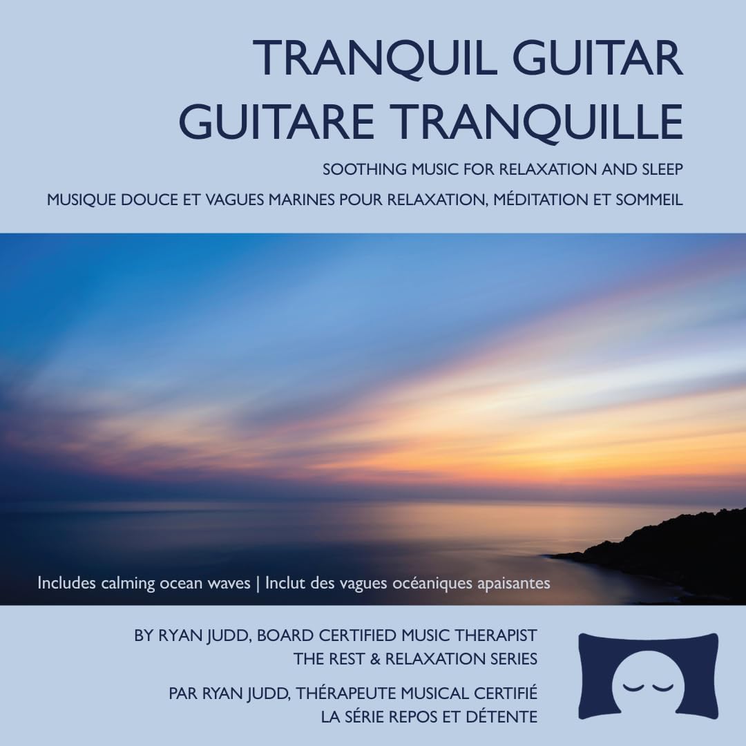 Guitare tranquille – Musique douce et vagues marines pour relaxation  méditation et sommeil
