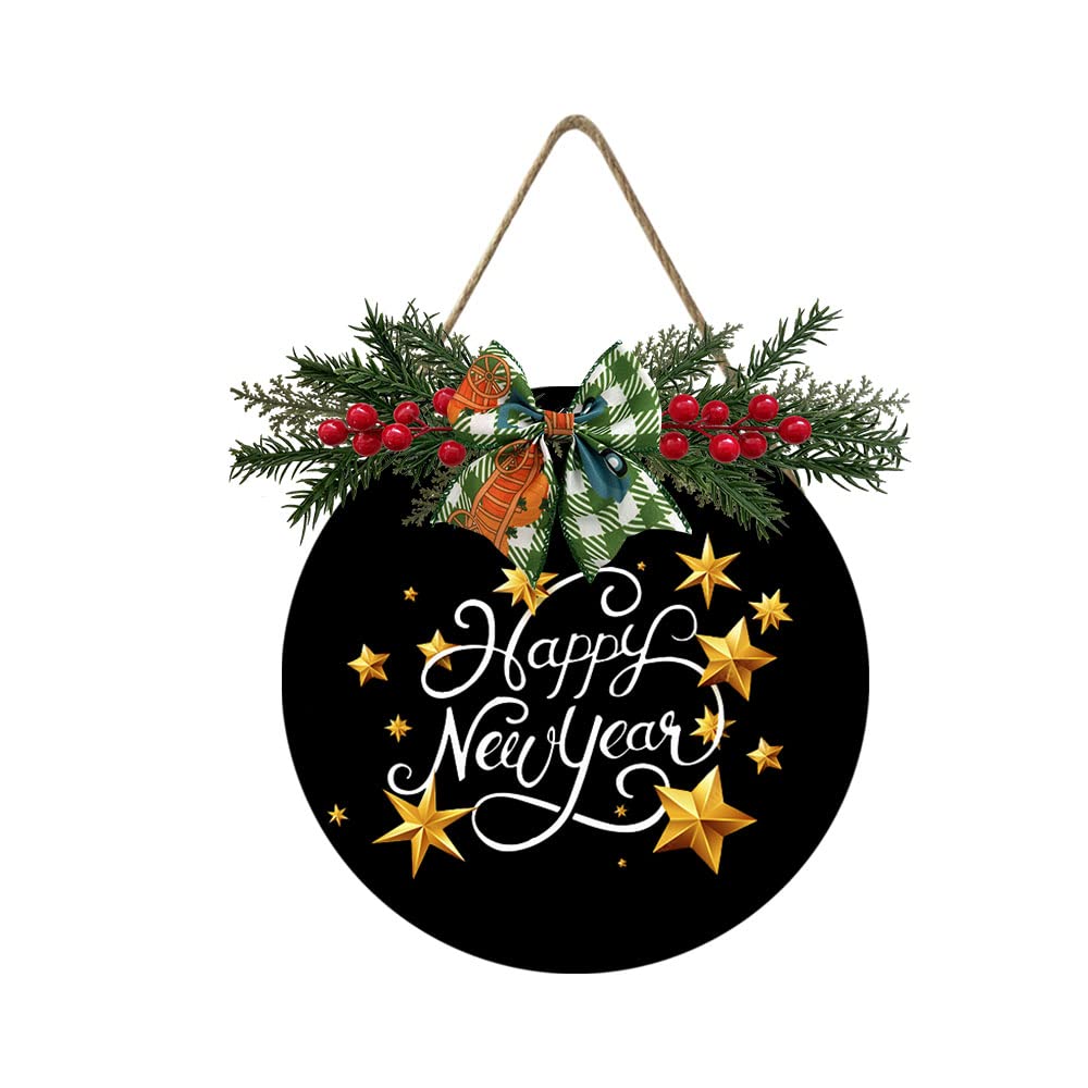 Amazon.com: Lefangovs Happy New Year Hanging Sign,Happy New Year
