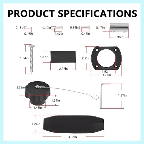 Miniatura 7 de 1865128 1865120 MKR-26 MKR-28 para Minn Kota de agua dulce y salada Motor de arrastre enchufe y receptáculo accesorio de batería marina