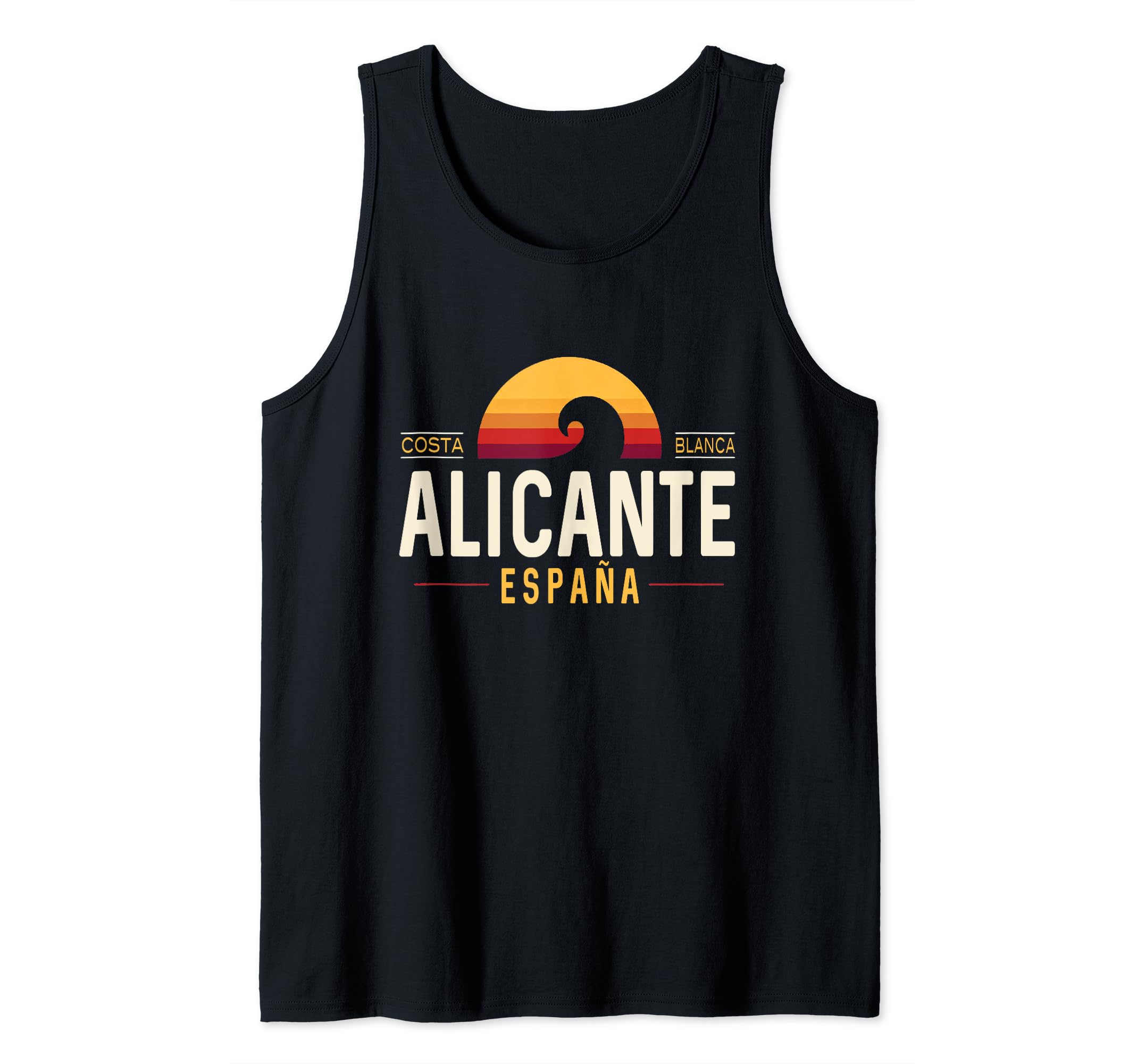 Alicante Costa Blanca Spain | Alicante España Retro Wave Tank Top