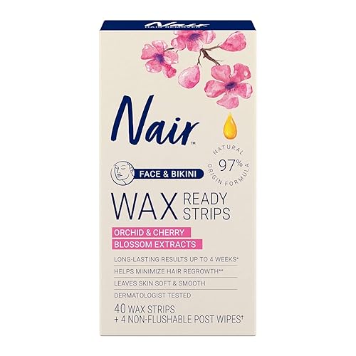 Cera bandas listas para cara y bikini por Nair 40 unidades