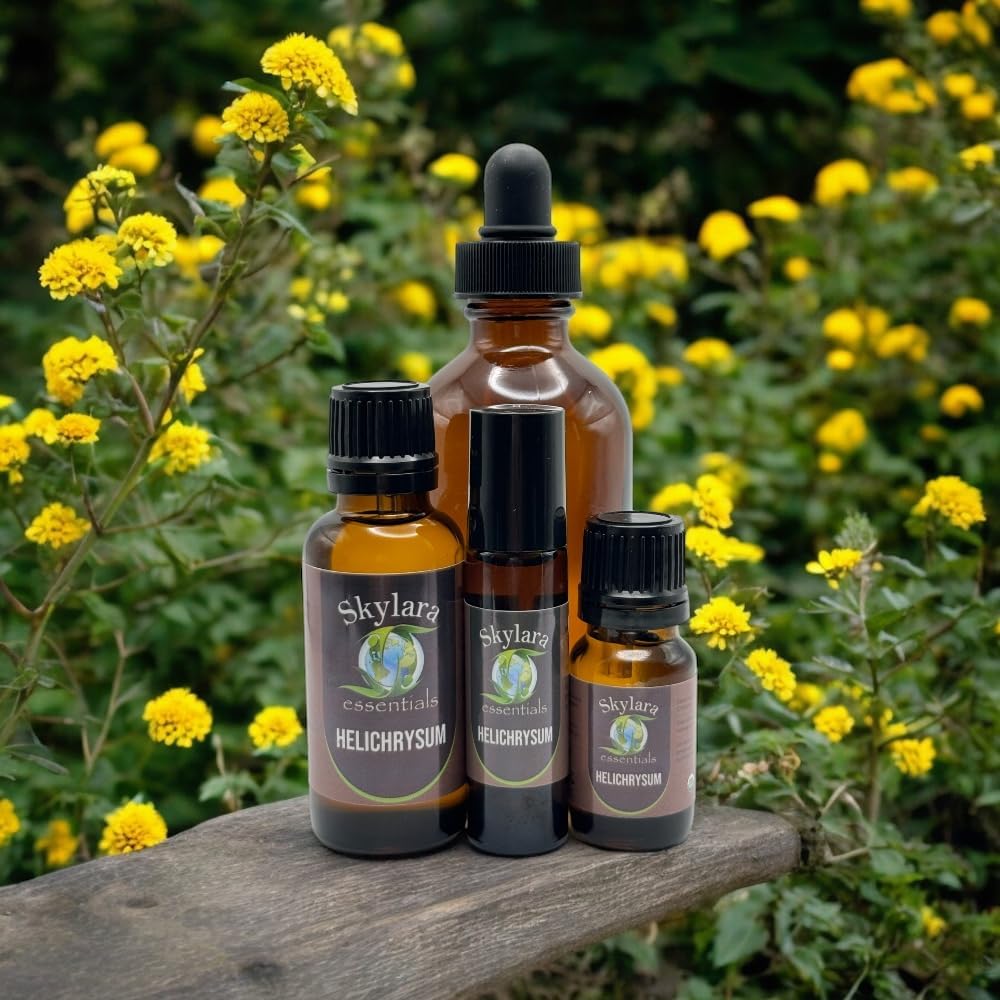 Organic Helichrysum Essential Oil for Calming Aroma, Diffuser, Candle Making | Long - Lasting, Housewarming Gifts, Thanksgiving and Christmas – 30ml